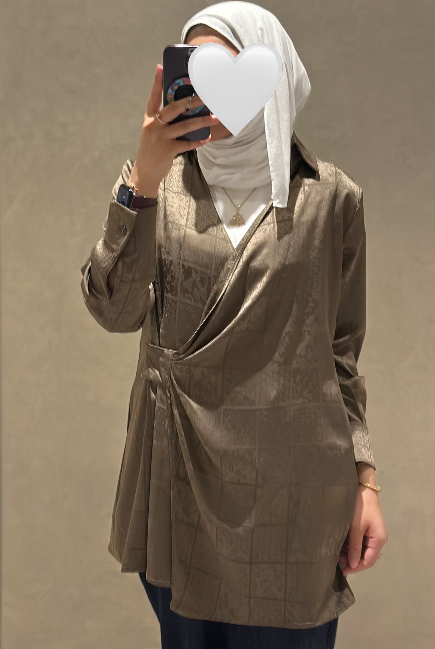 Silk Wraparound Blouse