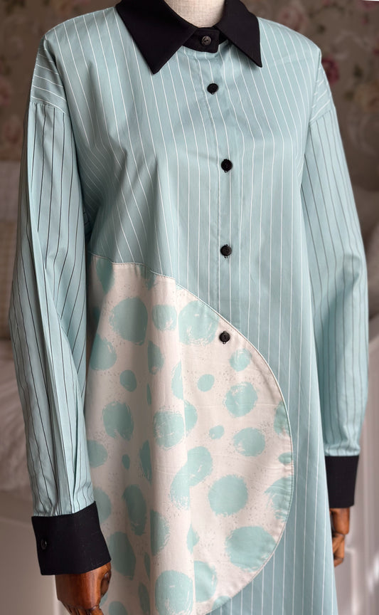 Blue Polka Dots Blouse